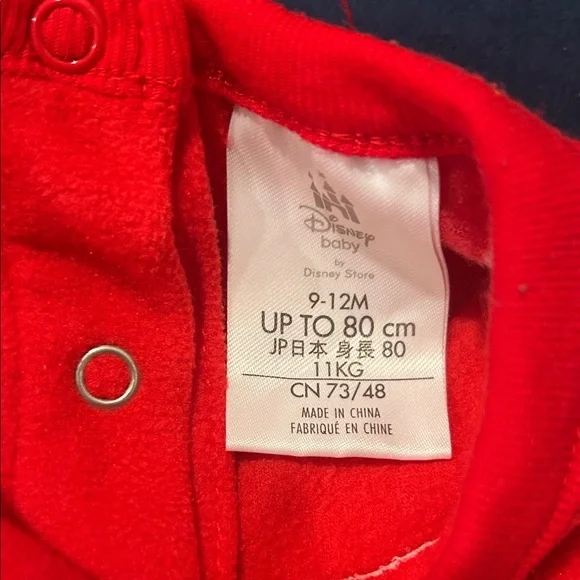 Disney Red 'My 1st Christmas' Kids One Piece - Picture 2 of 4